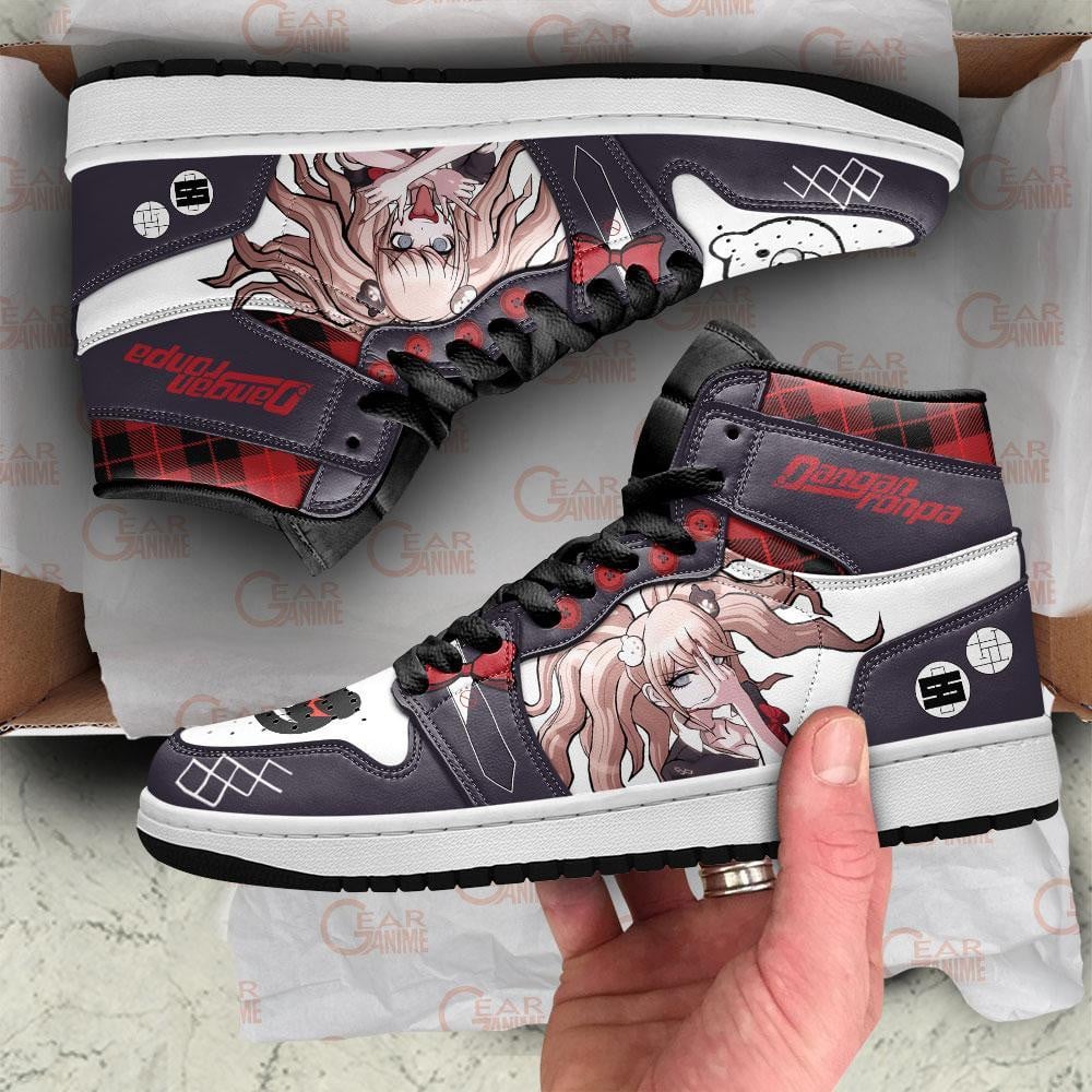 Junko Enoshima JD1s Sneakers Danganronpa Anime Shoes, Air Jordan Hightop