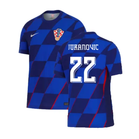 Juranovic Men's Croatia 2024 Stadium10624 Away Soccer Jersey