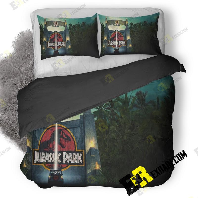Jurassic Park 8K M 3D Customized Duvet Cover Bedding Set