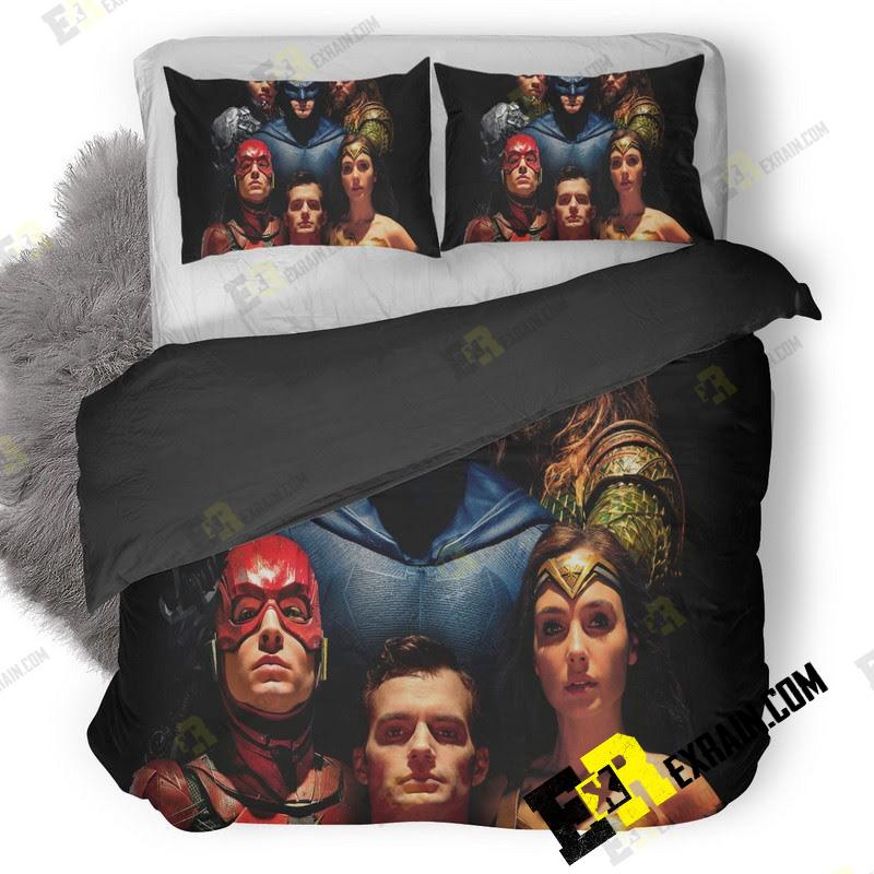 Justice League 5K V2 3D Customized Duvet Cover Bedding Set