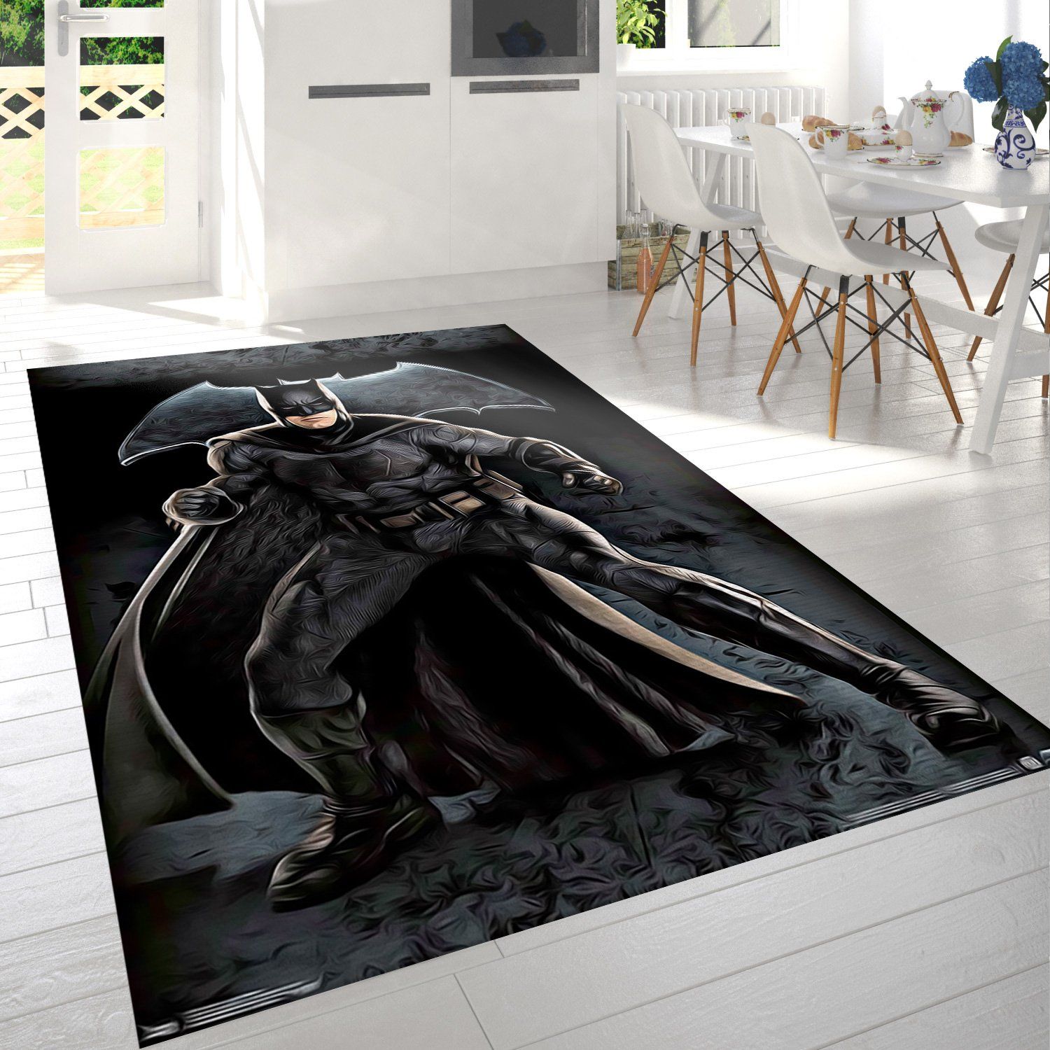 Justice League Batman Rectangle Rug – Custom Size And Printing