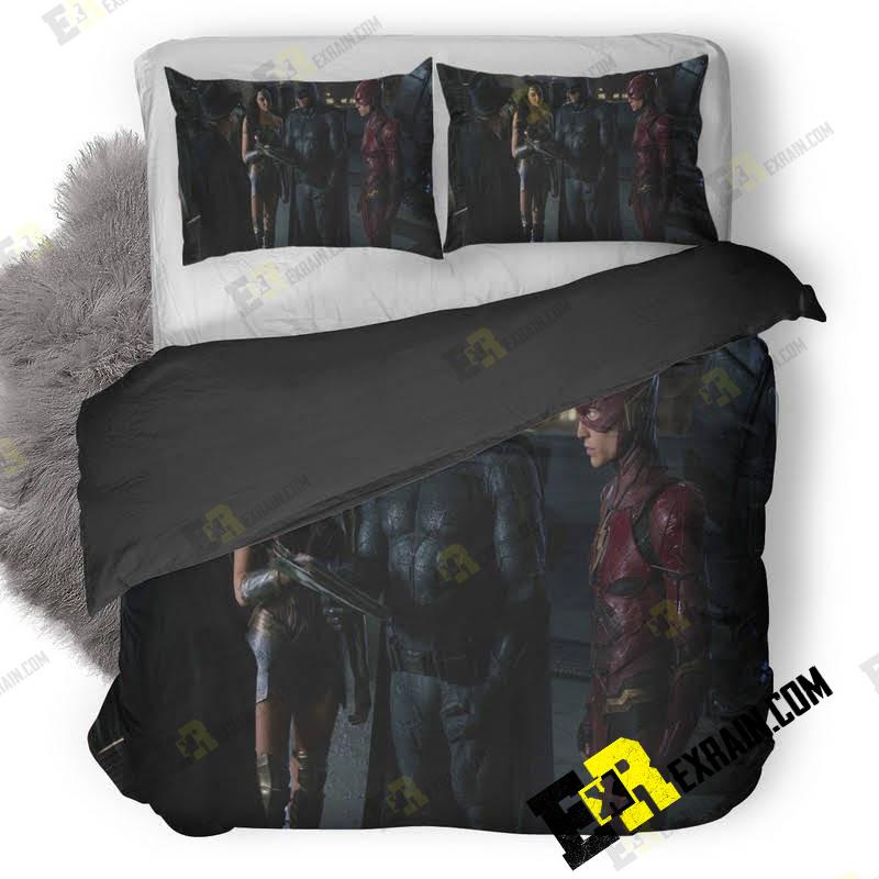 Justice League Behind The Scene As 3D Customized Duvet Cover Bedding Set