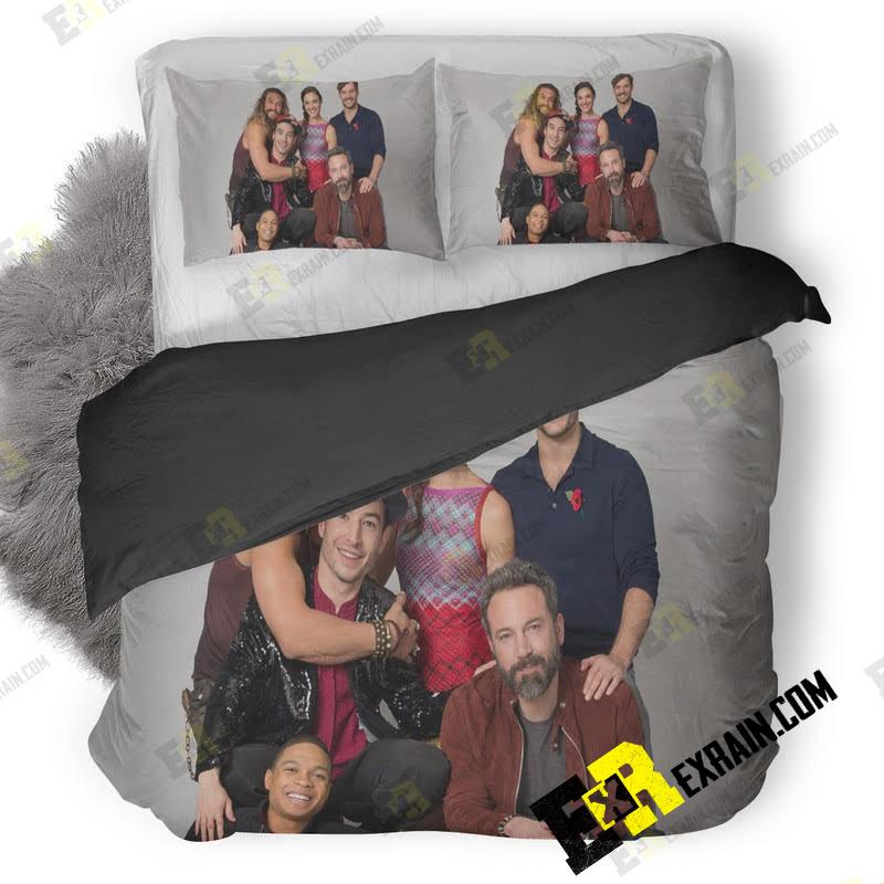 Justice League Cast Photoshoot D1 3D Customized Duvet Cover Bedding Set