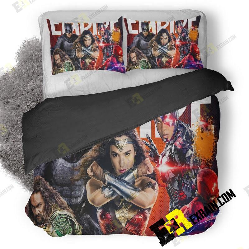 Justice League Empire Magazine Cover W0 3D Customized Duvet Cover Bedding Set