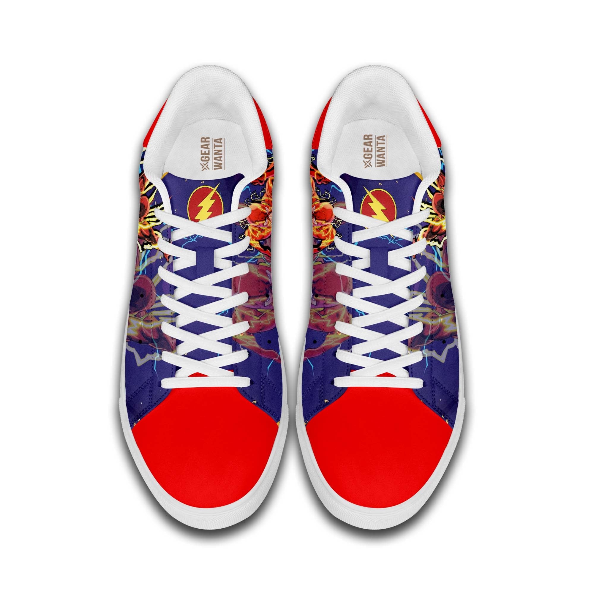 Justice League Flash Custom Skate Shoes For Fans