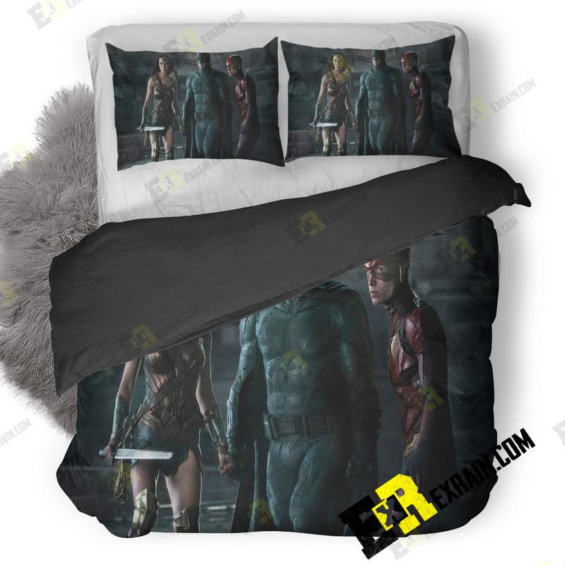 Justice League Heroes B8 3D Customized Duvet Cover Bedding Set