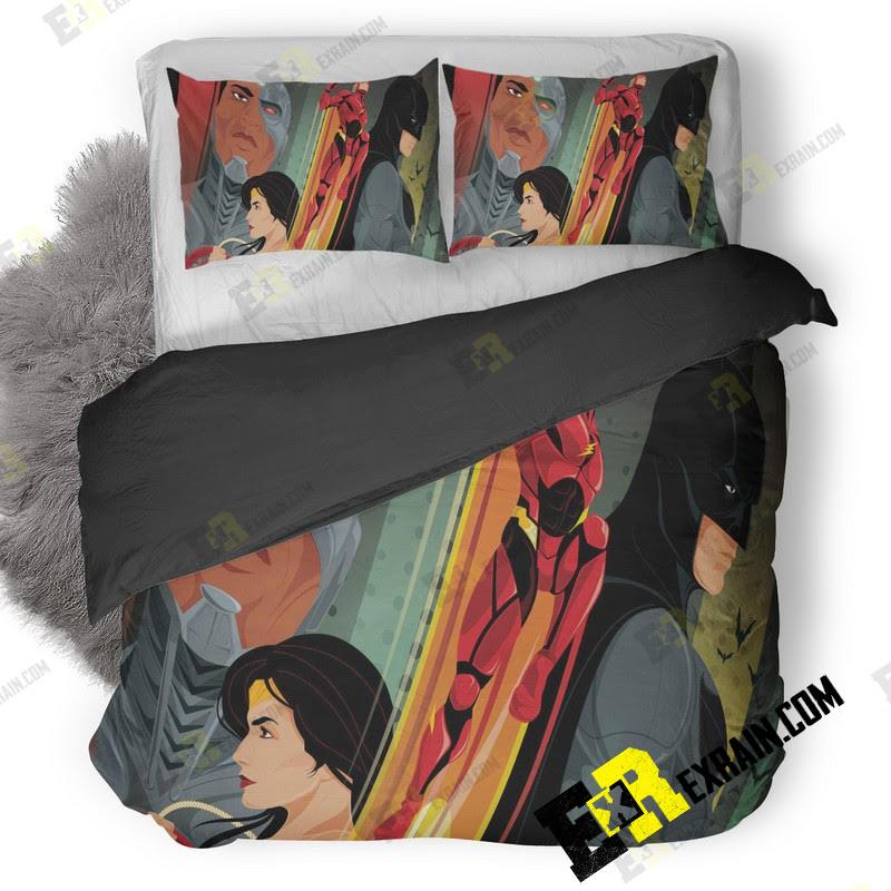 Justice League Imax Poster K 3D Customized Duvet Cover Bedding Set