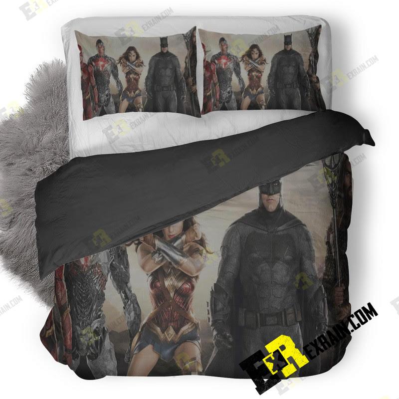 Justice League Lu 3D Customized Duvet Cover Bedding Set