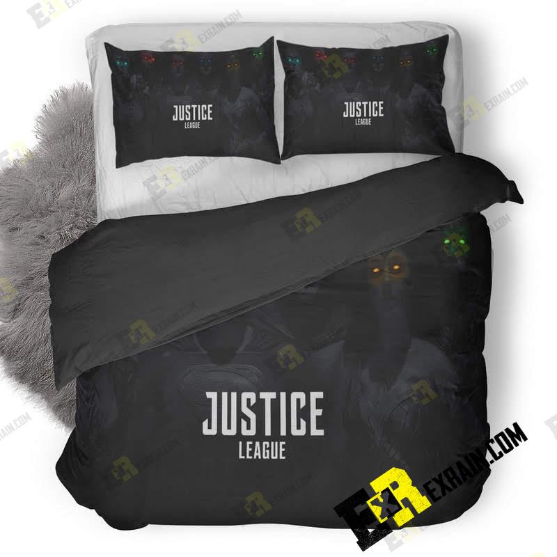 Justice League Monochrome Colored Eyes Pe 3D Customized Duvet Cover Bedding Set