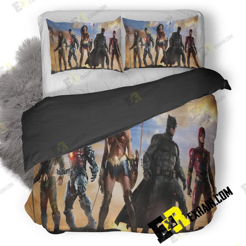 Justice League Movie New Poster Dh 3D Customized Duvet Cover Bedding Set