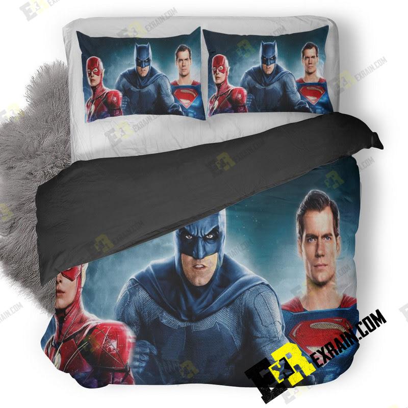 Justice League Movie Poster Hd Pc 3D Customized Duvet Cover Bedding Set