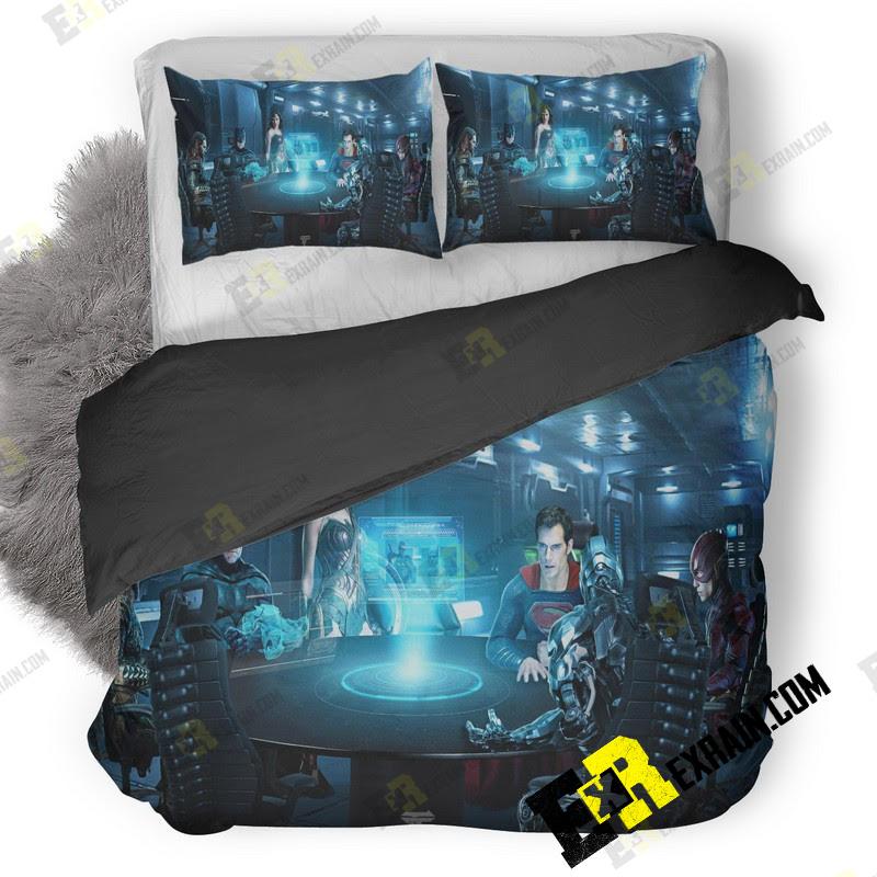 Justice League Roundtable Mx 3D Customized Duvet Cover Bedding Set