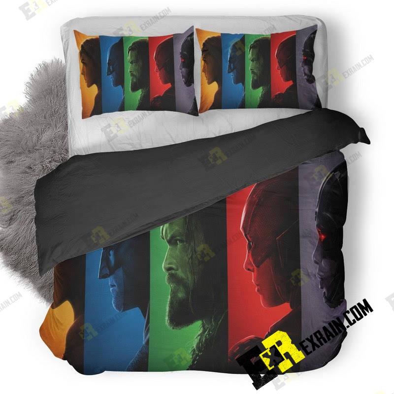 Justice League Superheroes 3D Customized Duvet Cover Bedding Set