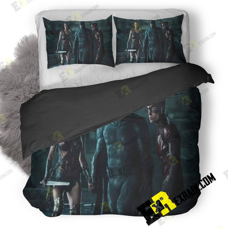 Justice League Superheroes 8K M2 3D Customized Duvet Cover Bedding Set