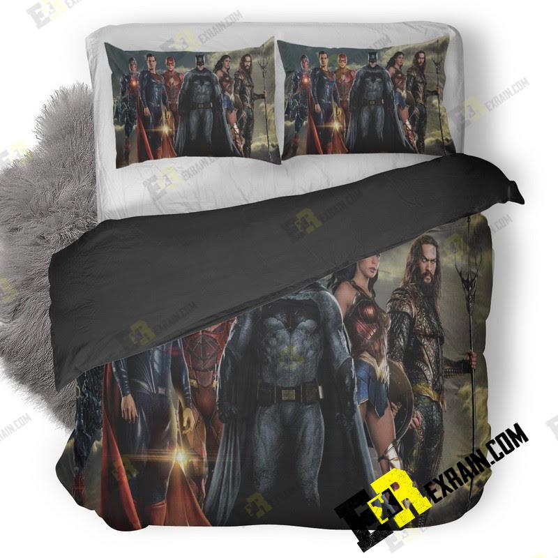 Justice League Superheroes G7 3D Customized Duvet Cover Bedding Set