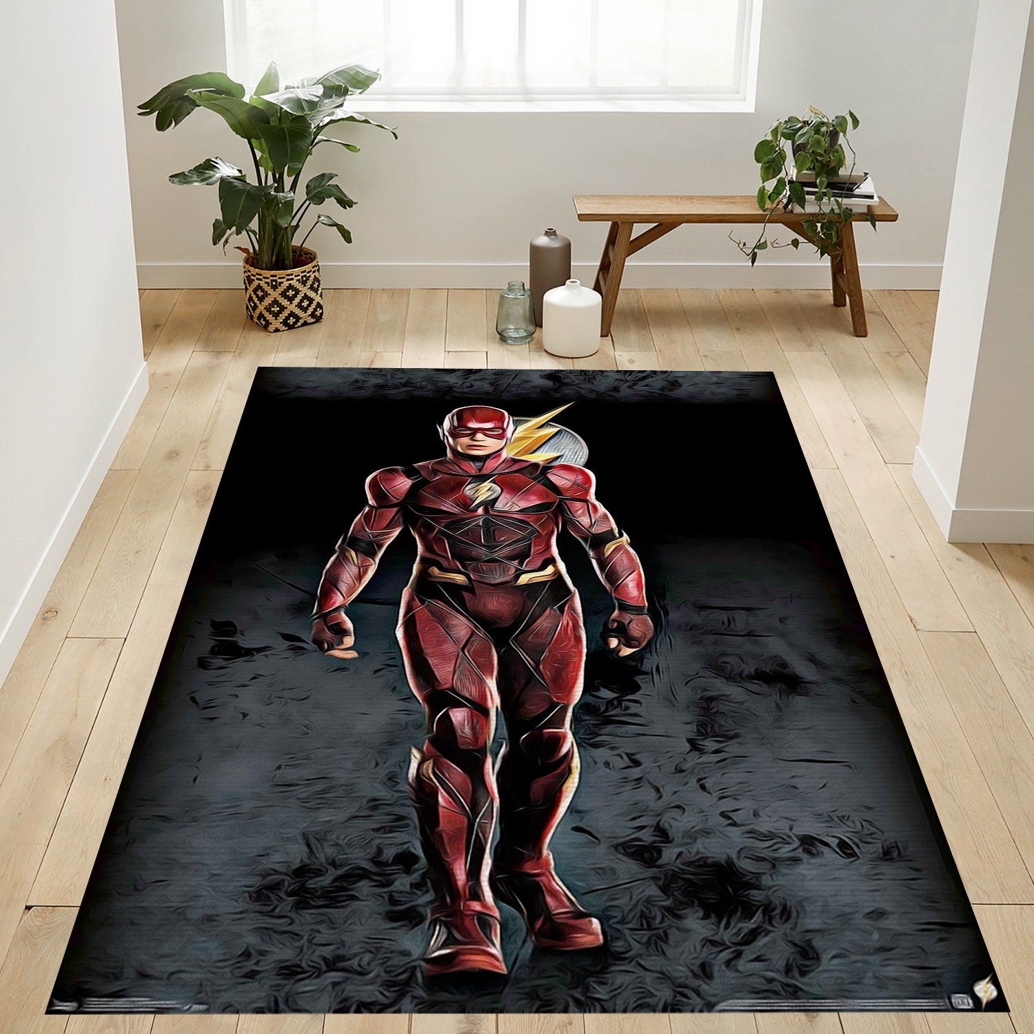 Justice League The Flash Rectangle Rug – Custom Size And Printing