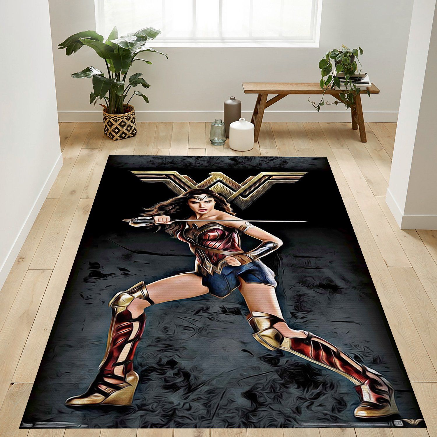 Justice League Wonder Woman Rectangle Rug – Custom Size And Printing