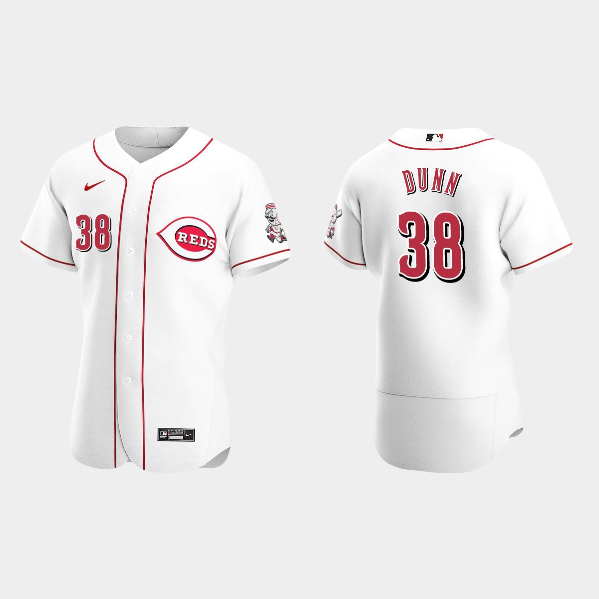 Justin Dunn Cincinnati Reds Home Jersey - White