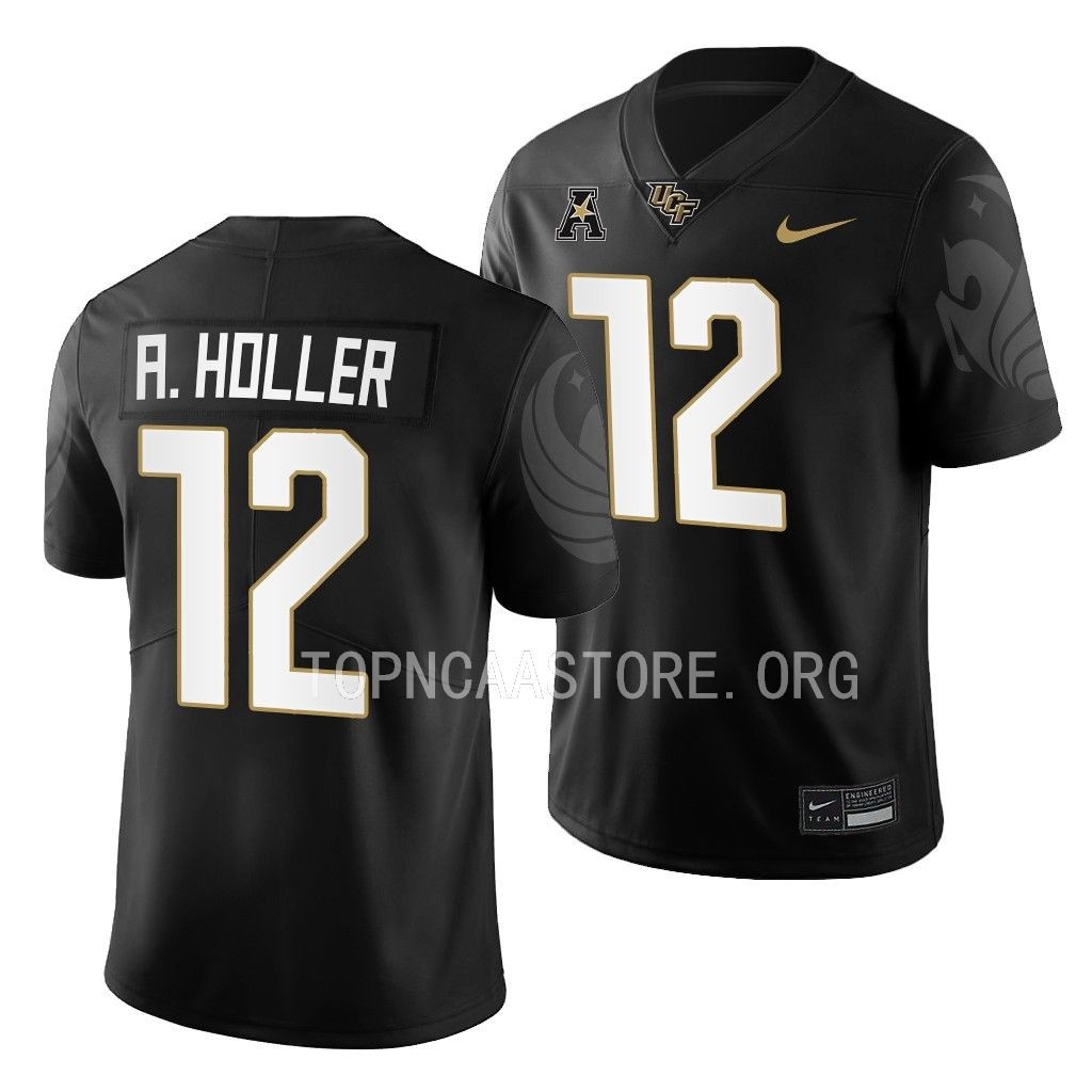 Justin Hodges UCF Knights #12 Black Jersey 2022 College Men's Game Uniform