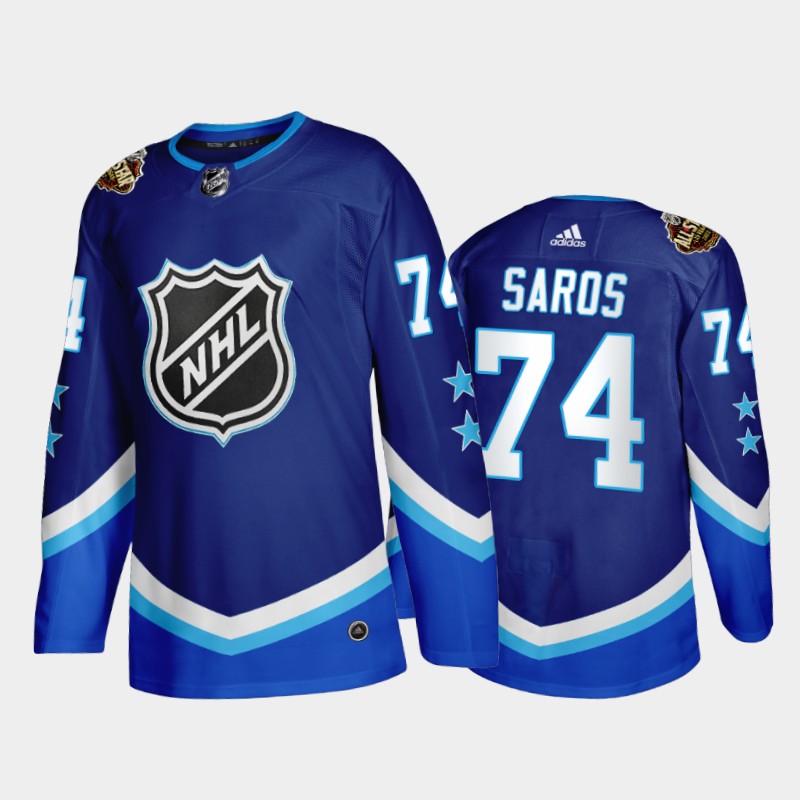 Juuse Saros #74 Nashville Predators 2022 All-Star Blue Western Jersey