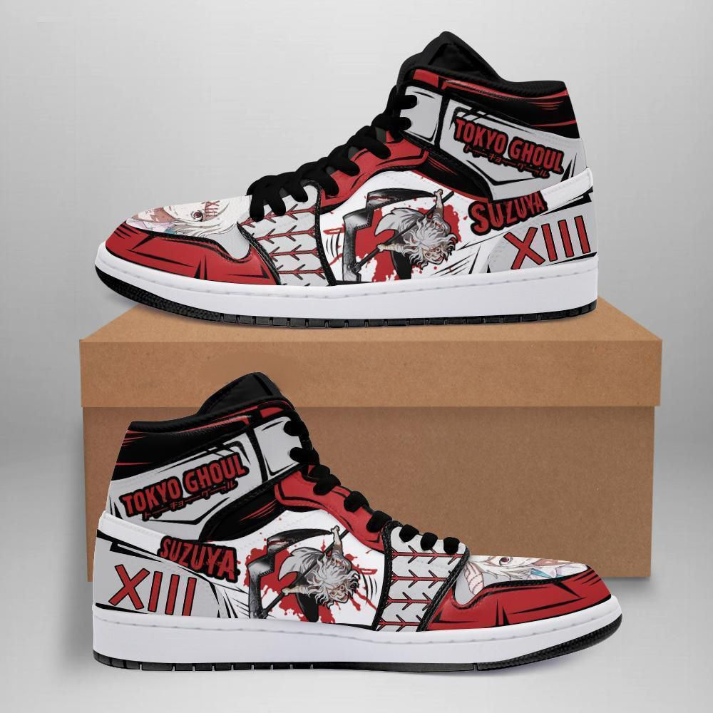 Juuzou Suzuya Tokyo Ghoul Anime High Top Air Jordan Sneaker, Air Jordan Hightop