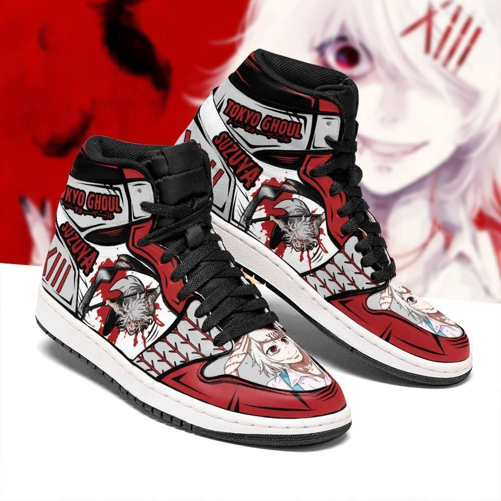Juuzou Suzuya Tokyo Ghoul Anime High Top Air Jordan Sneaker, Air Jordan Hightop