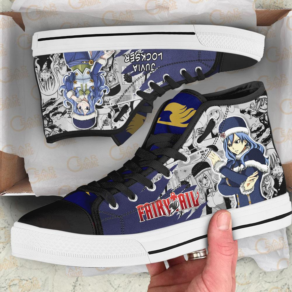 Juvia Lockser High Top Shoes Custom Fairy Tail Anime Sneakers