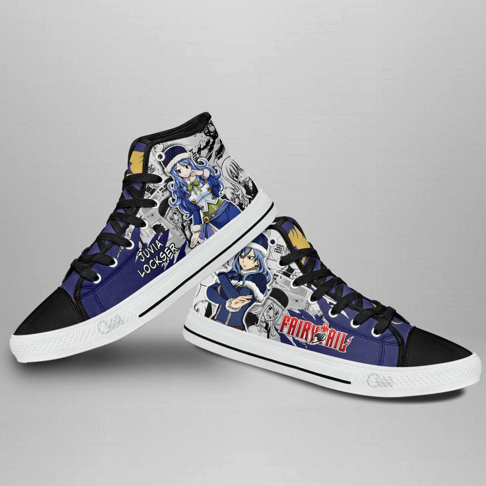 Juvia Lockser High Top Shoes Custom Fairy Tail Anime Sneakers