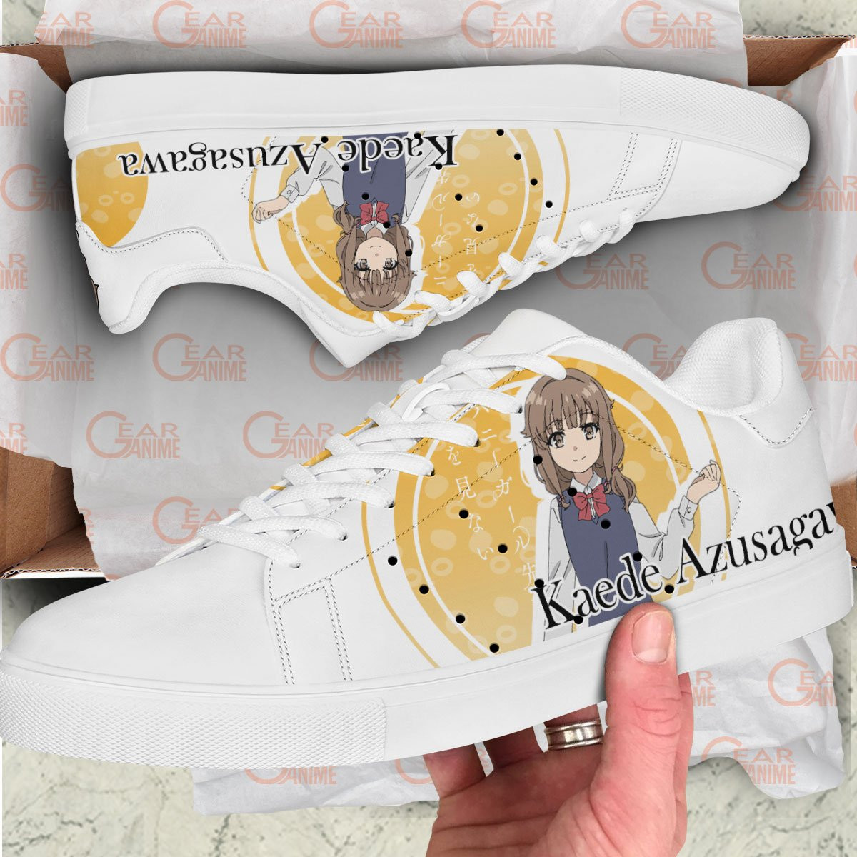 Kaede Azusagawa Skate Sneakers Custom Anime Bunny Girl Senpai Shoes