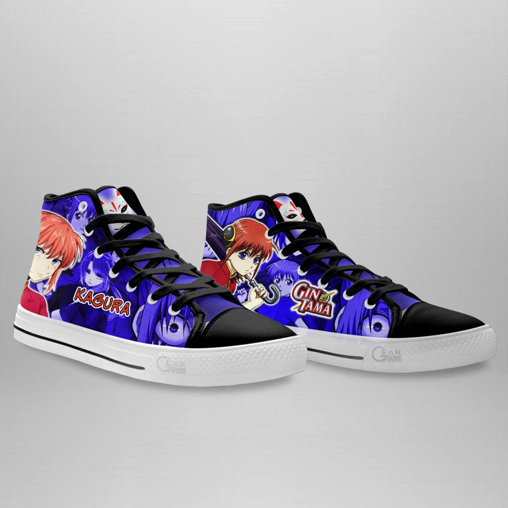 Kagura High Top Shoes Custom Gintama Anime Sneakers