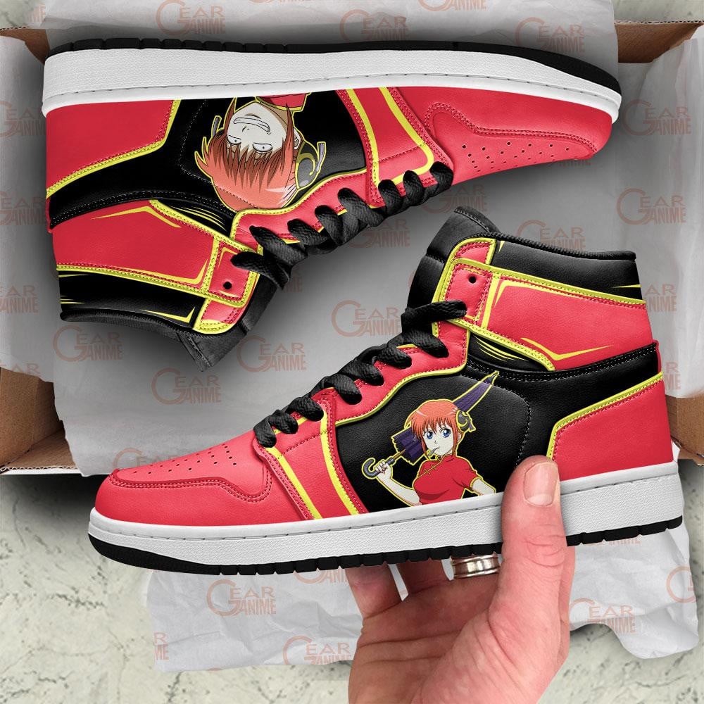 Kagura JD1s Sneakers Gintama Anime Shoes, Air Jordan Hightop