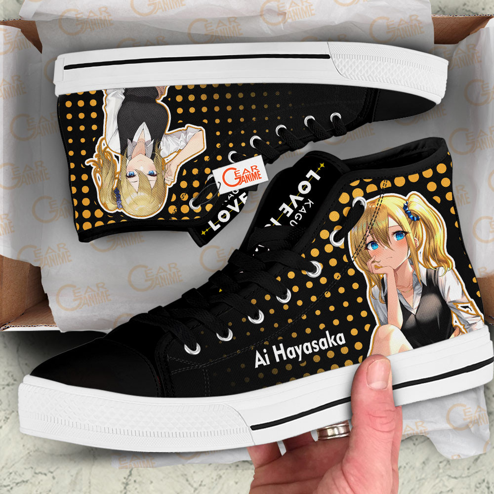 Kaguya-sama Ai Hayasaka Anime Custom High Top Shoes