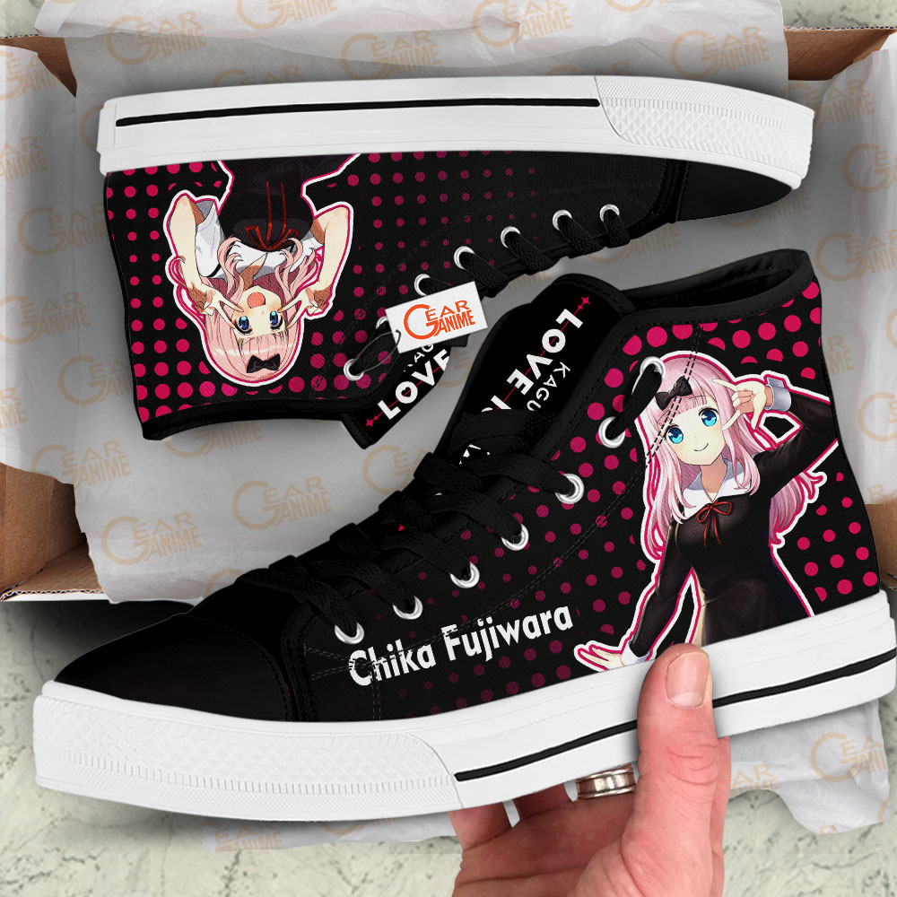 Kaguya-sama Chika Fujiwara Anime Custom High Top Shoes