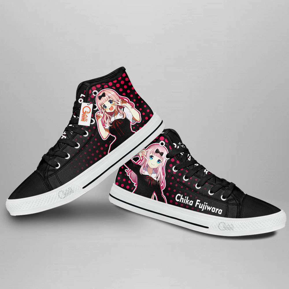 Kaguya-sama Chika Fujiwara Anime Custom High Top Shoes