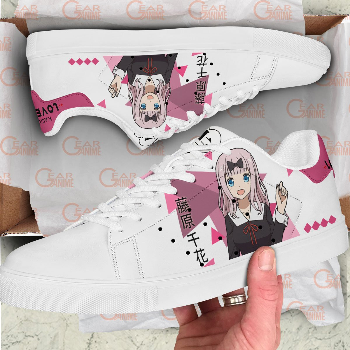 Kaguya-sama Love Is War Chika Fujiwara Skate Sneakers Custom Anime Shoes