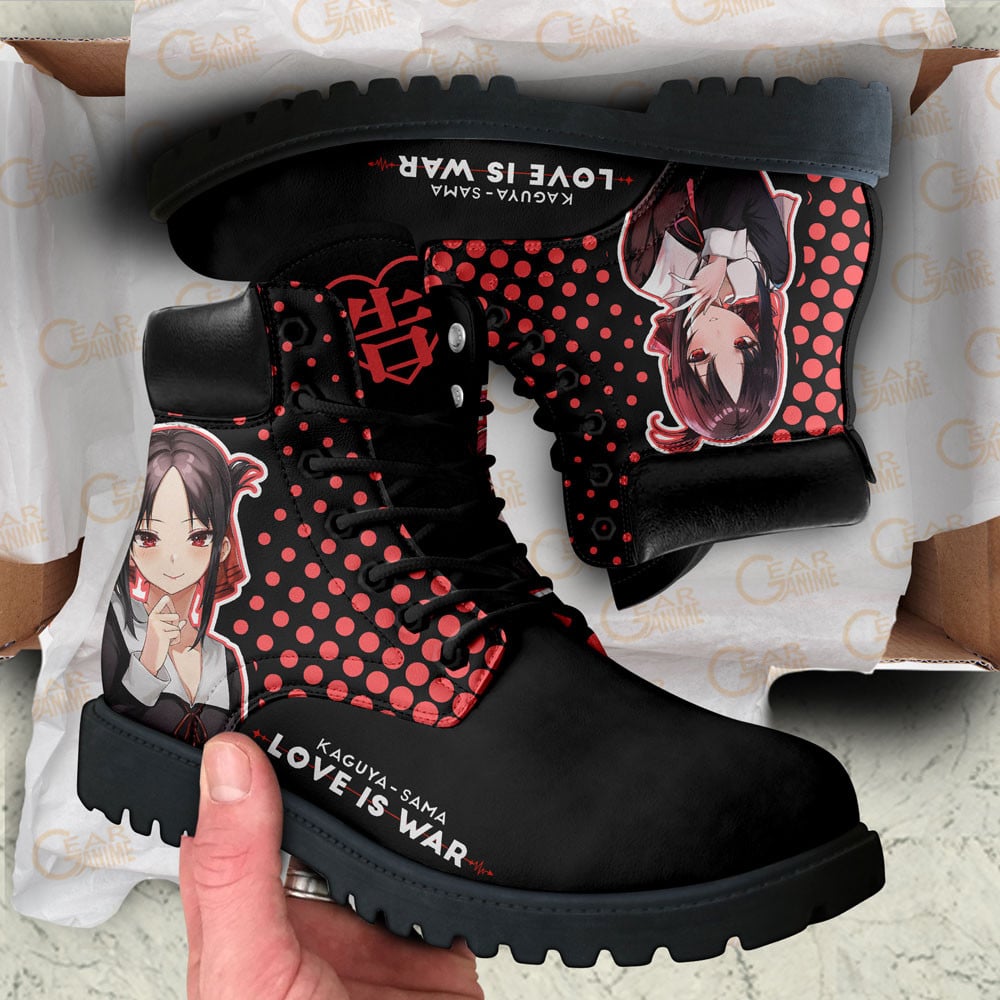 Kaguya-sama Love is War Kaguya Shinomiya Boots Anime Custom Shoes