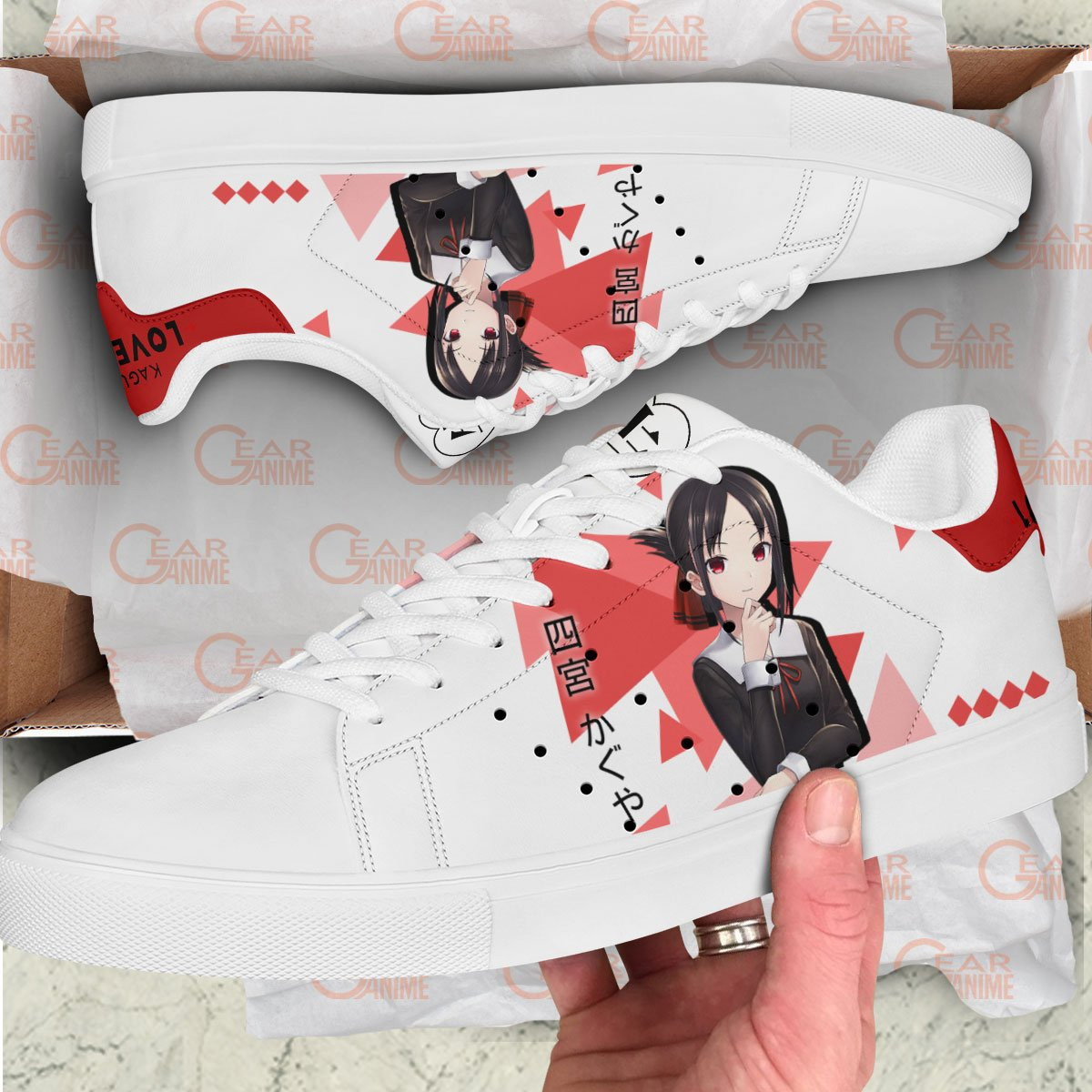 Kaguya-sama Love Is War Kaguya Shinomiya Skate Sneakers Custom Anime Shoes
