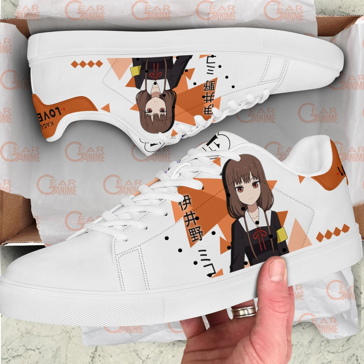 Kaguya-sama Love Is War Miko Iino Skate Sneakers Custom Anime Shoes