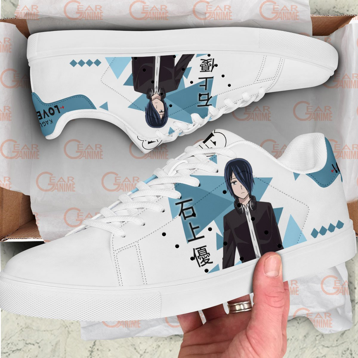 Kaguya-sama Love Is War Yu Ishigami Skate Sneakers Custom Anime Shoes
