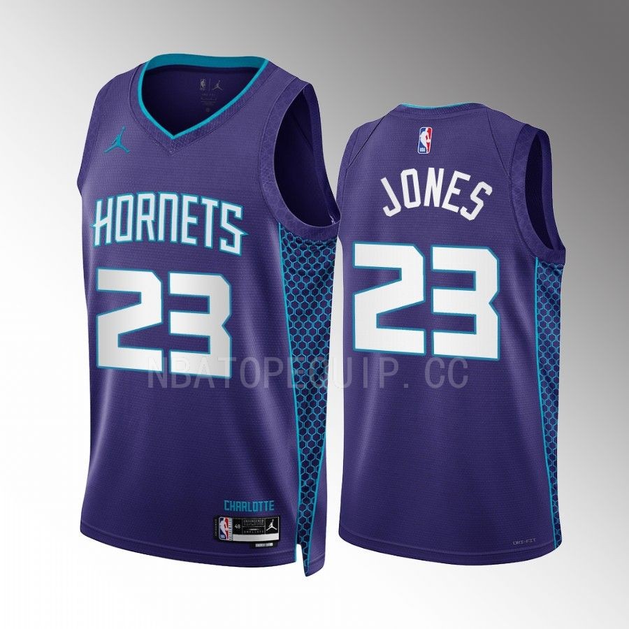 Kai Jones 2022-23 Charlotte Hornets Purple #23 Statement Edition Jersey Swingman