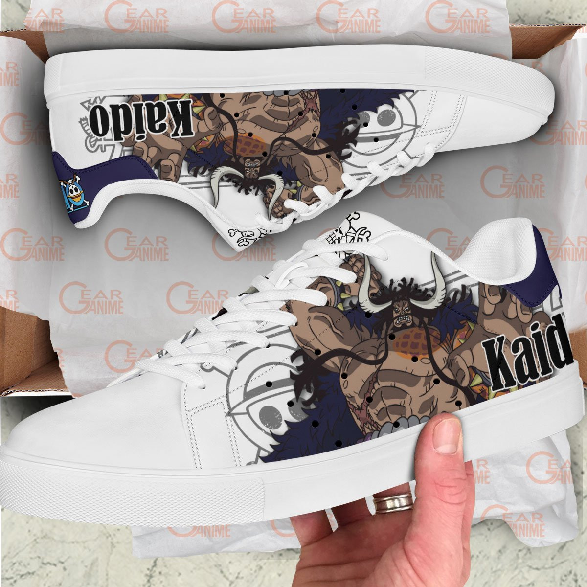 Kaido Skate Sneakers Custom Anime One Piece Shoes