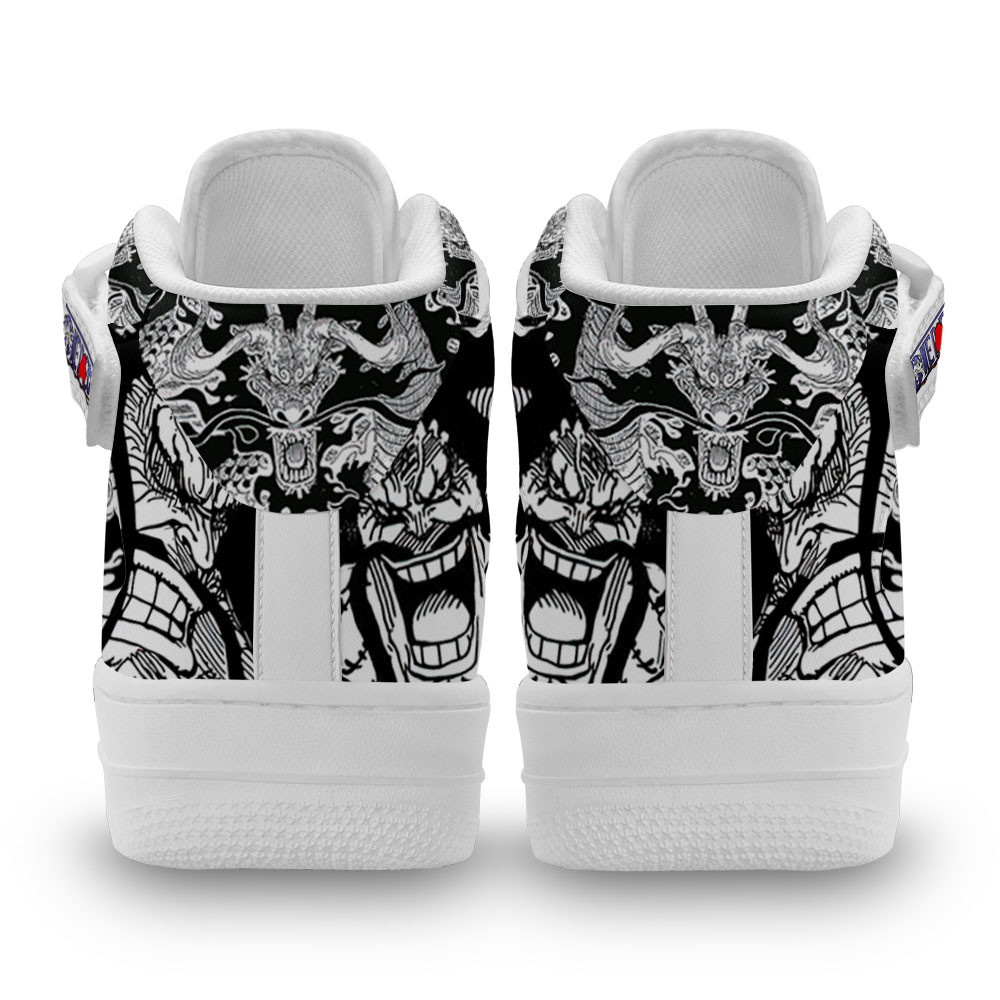 Kaido Sneakers Air Mid One Piece Custom Anime Shoes Mix Manga