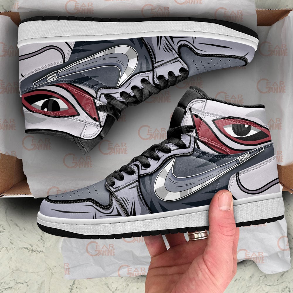Kakashi Hatake Anbu JD1s Sneakers Naruto Anime Shoes, Air Jordan Hightop
