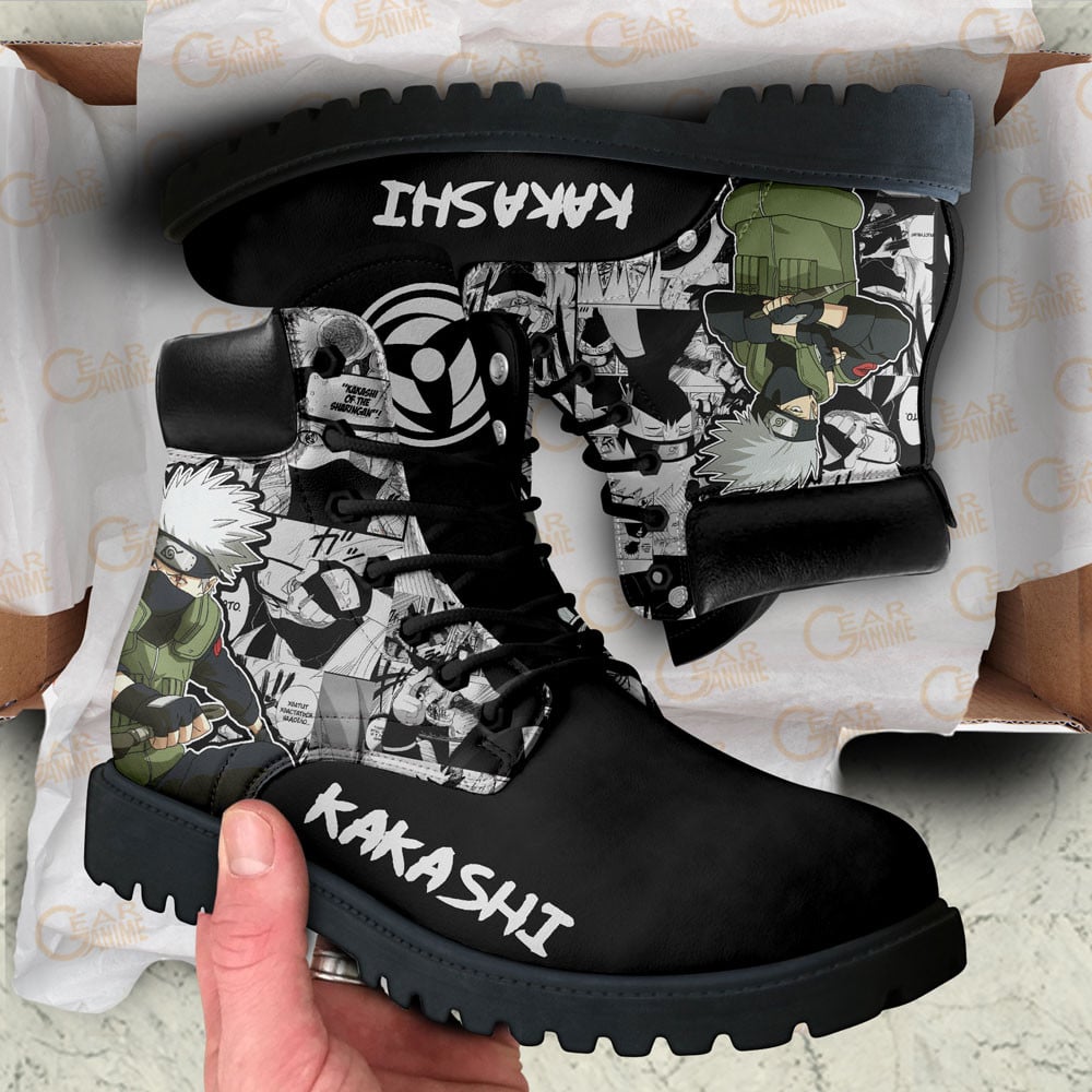 Kakashi Hatake Boots Manga Anime Custom Shoes