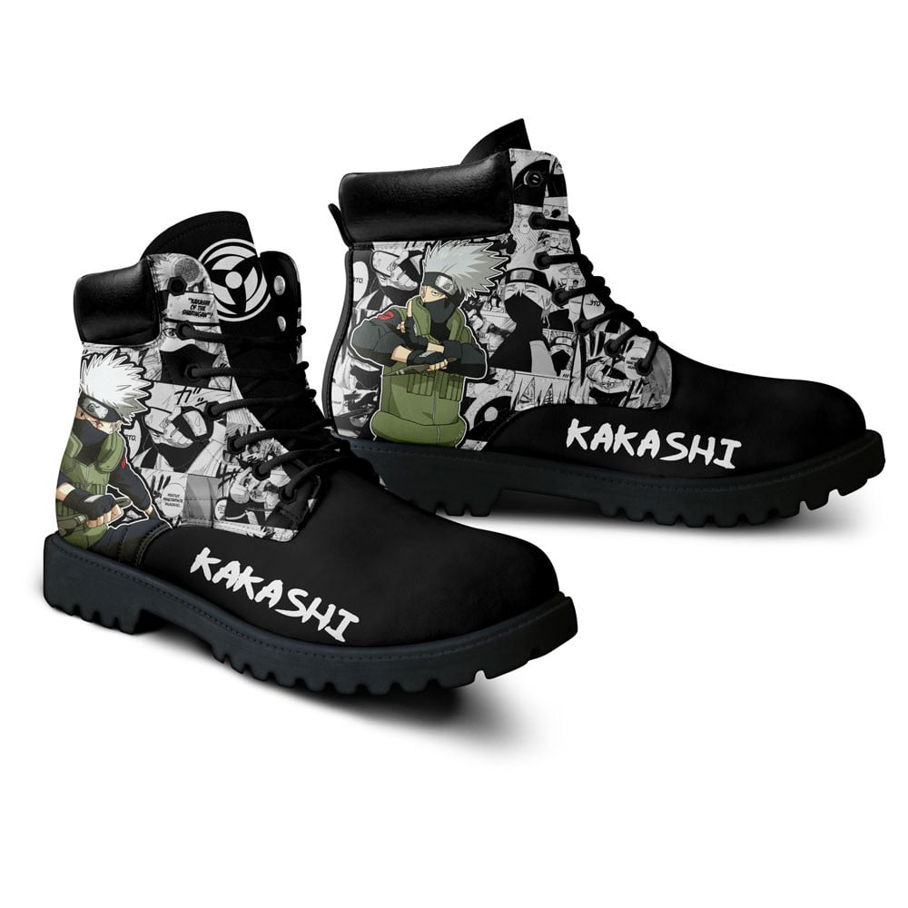 Kakashi Hatake Boots Manga Anime Custom Shoes