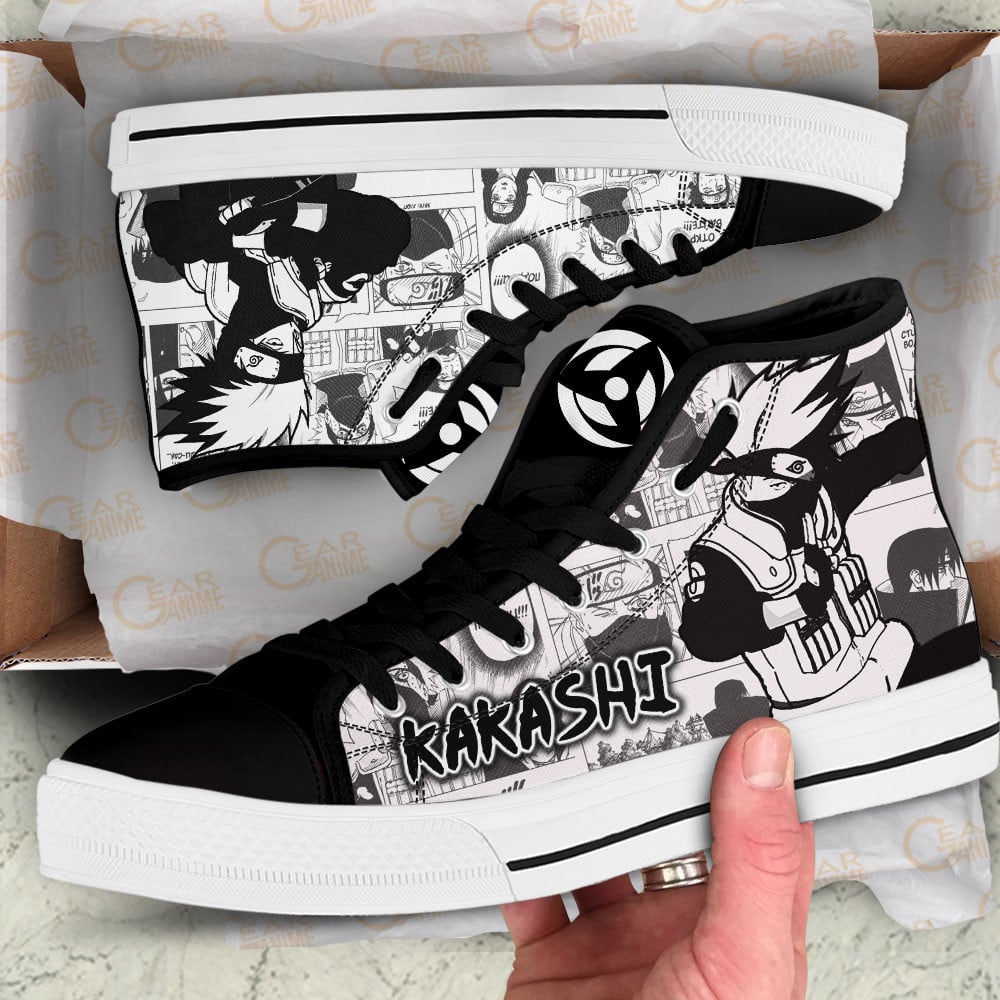 Kakashi Hatake High Top Shoes Custom Manga Anime Sneakers