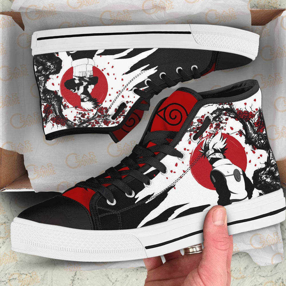 Kakashi Hatake High Top Shoes Custom NRT Anime Sneakers Japan Style