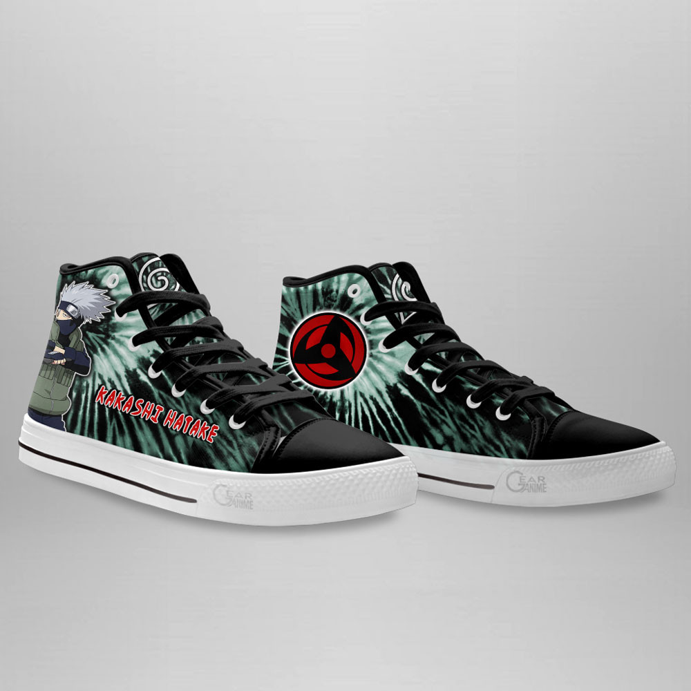 Kakashi Hatake High Top Shoes Custom NRT Sneakers Tie Dye Style