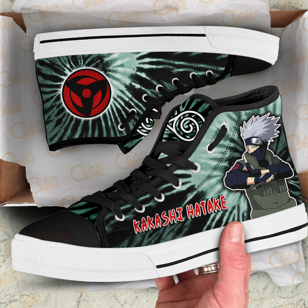 Kakashi Hatake High Top Shoes Custom NRT Sneakers Tie Dye Style