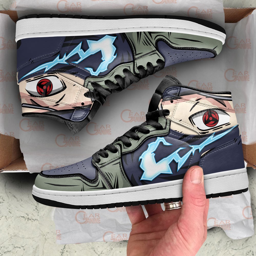 Kakashi Hatake JD1s Sneakers Naruto Anime Shoes, Air Jordan Hightop